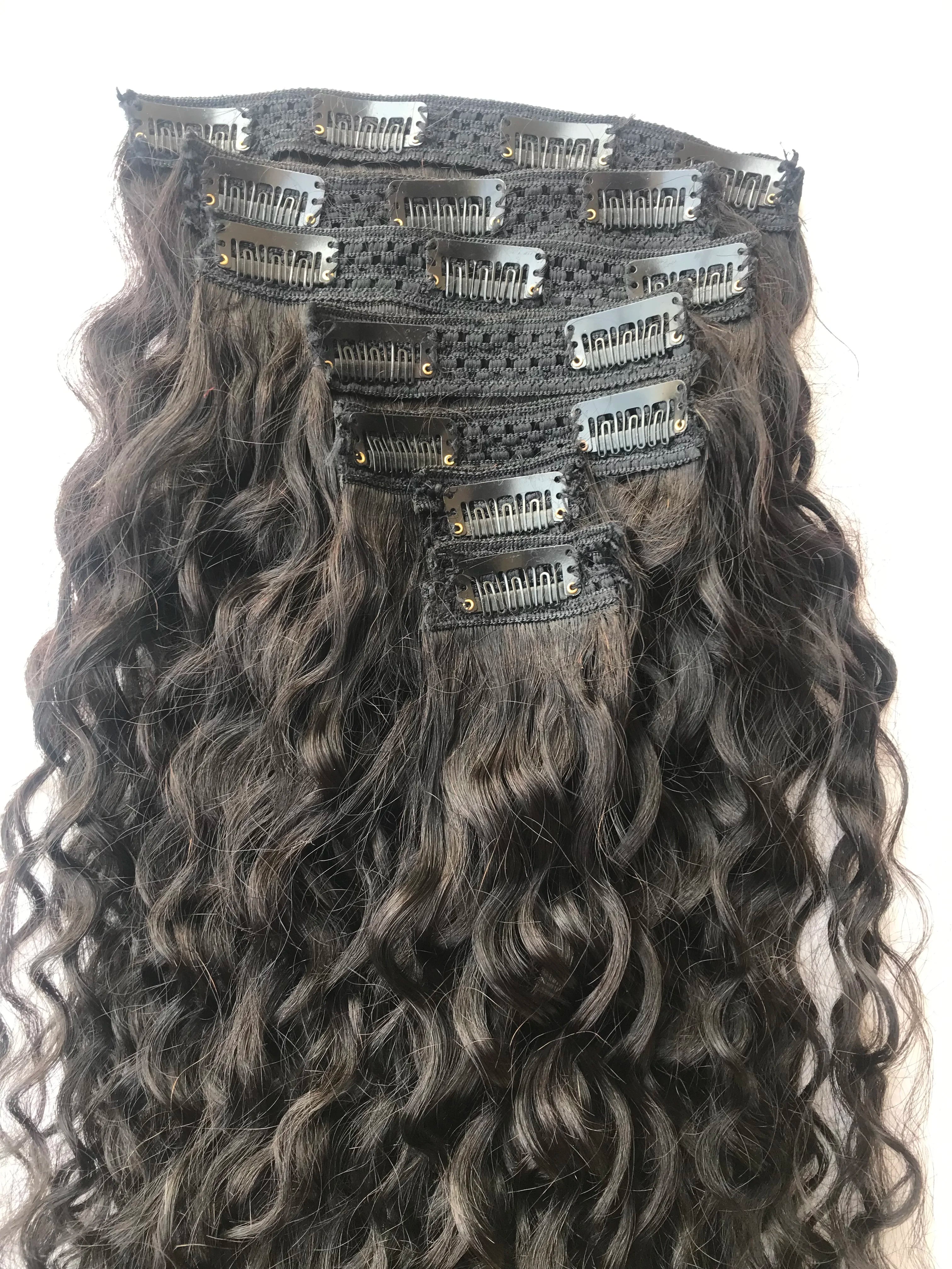 Wholesale 7-Set Best Brazilian Cuticle Aligned Cambodian Human Hair Wigs Raw Indian Temple Virgin Natural Curly High Unprocessed