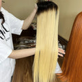 2024 Hot Trend Raw Vietnamese Human Hair 360 Straight Glueless Full HD Transparent Lace Front Wigs Training Heads Black Women