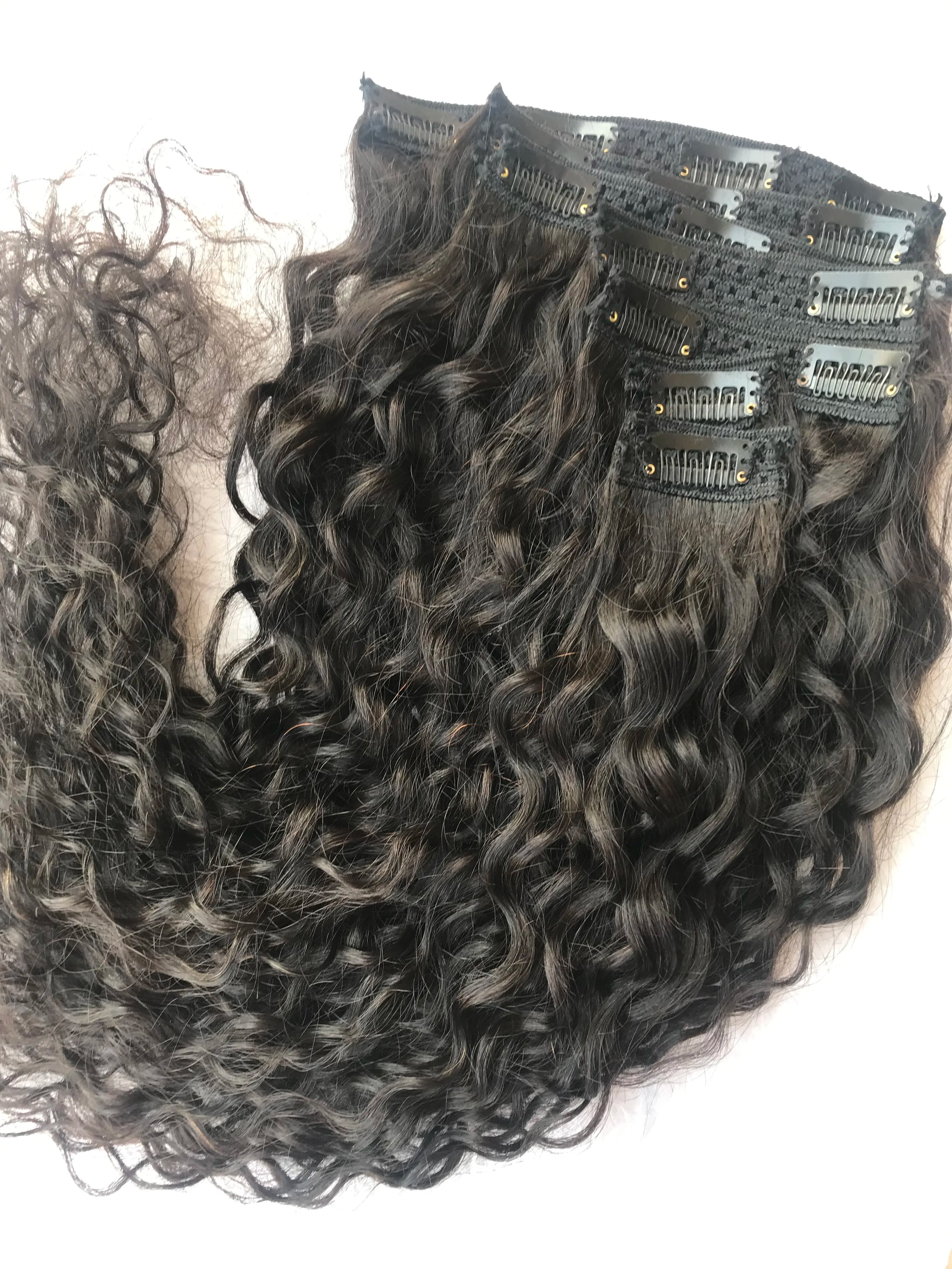 Wholesale 7-Set Best Brazilian Cuticle Aligned Cambodian Human Hair Wigs Raw Indian Temple Virgin Natural Curly High Unprocessed