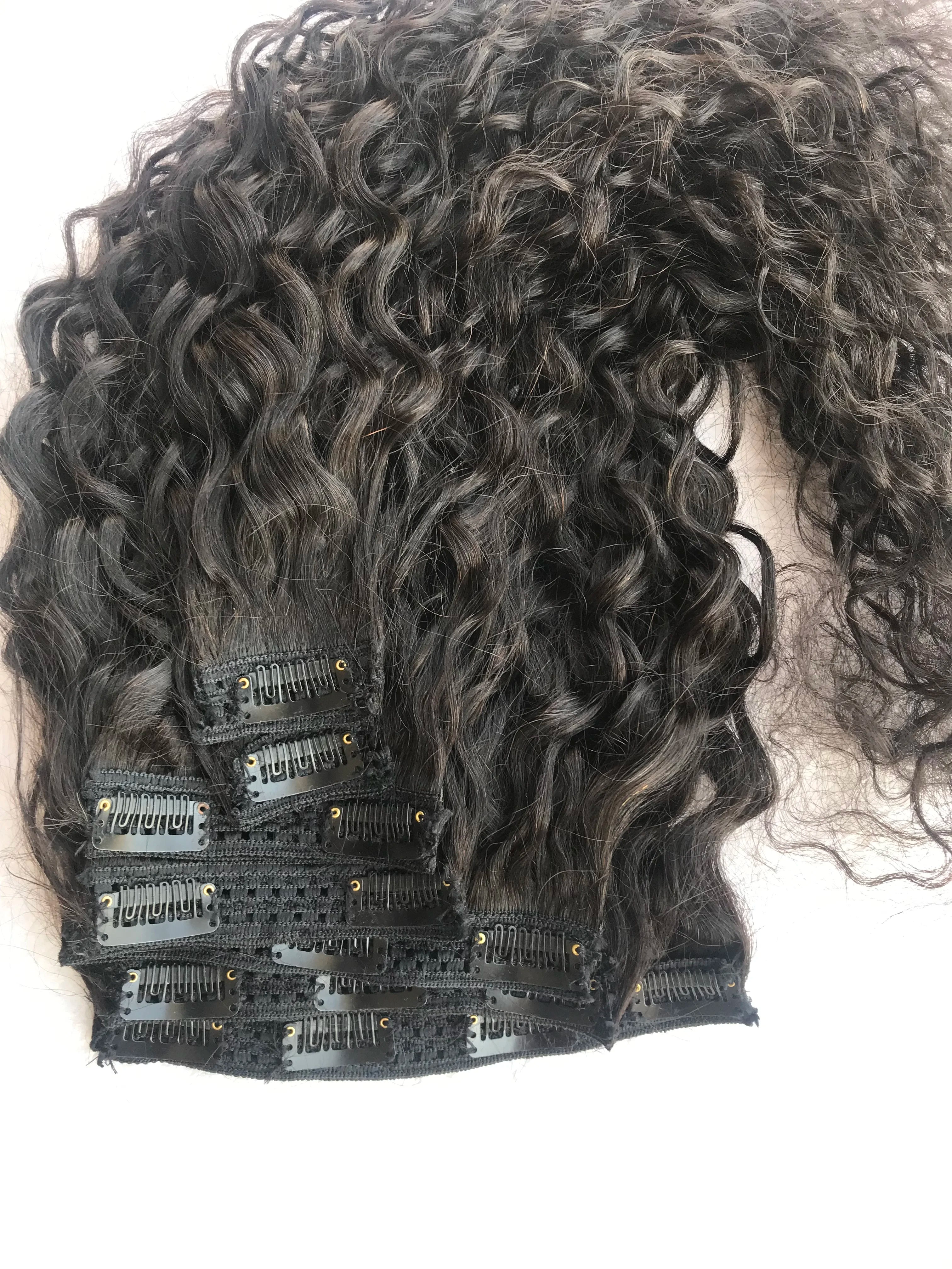 Wholesale 7-Set Best Brazilian Cuticle Aligned Cambodian Human Hair Wigs Raw Indian Temple Virgin Natural Curly High Unprocessed