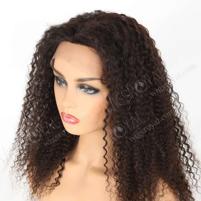 Top Quality Indian Remy Kinky Curl Natural Color Human Hair Wigs in the World