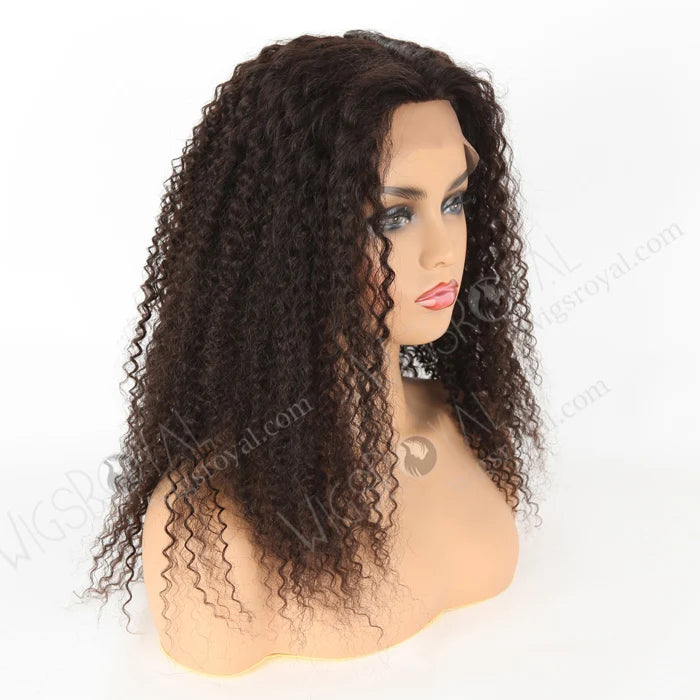 Top Quality Indian Remy Kinky Curl Natural Color Human Hair Wigs in the World