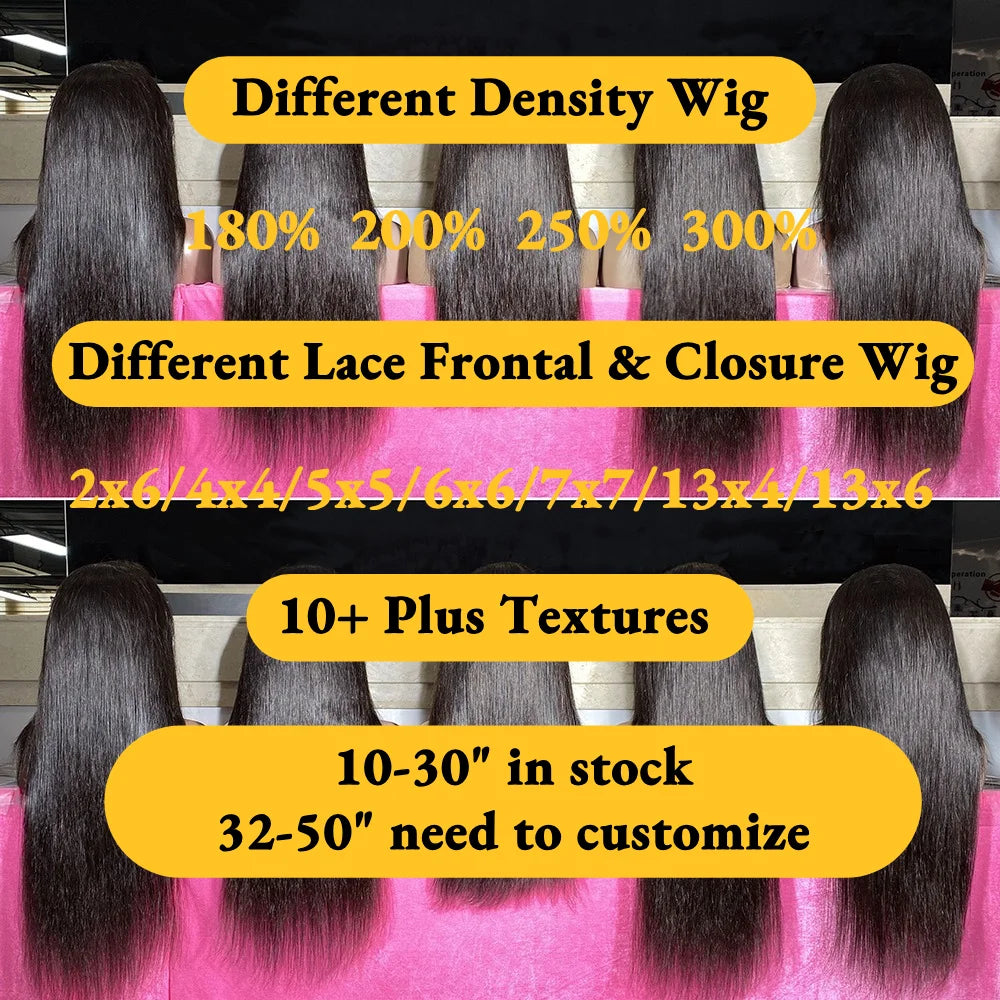 XBL 5x5 HD Lace Closure Wear and Go Glueless Vietnamese Super Double Drawn Human Hair Wigs Ready to Ship
