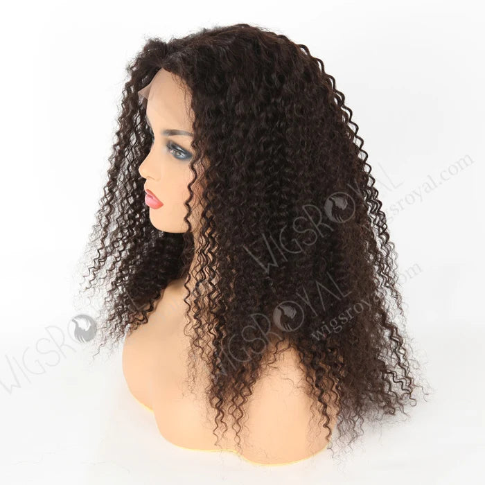 Top Quality Indian Remy Kinky Curl Natural Color Human Hair Wigs in the World
