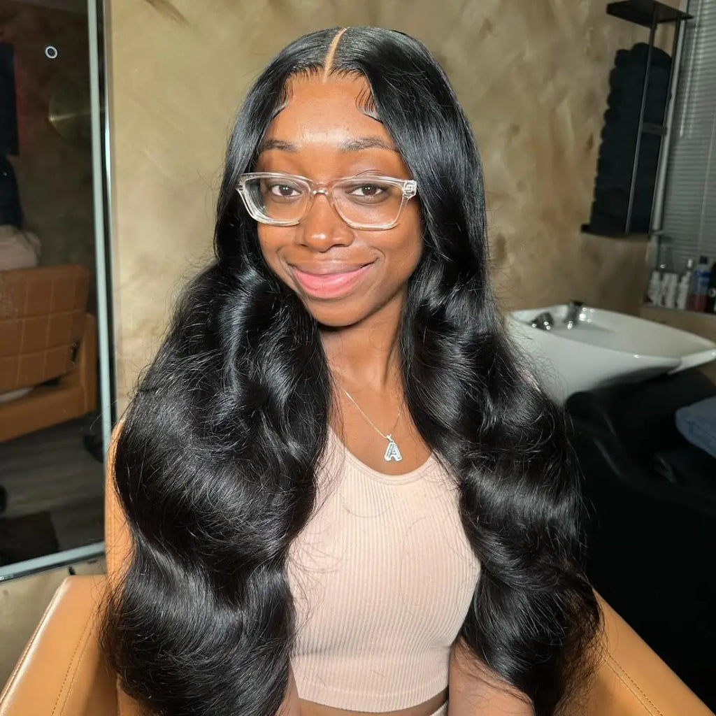 XBL 5x5 HD Lace Closure Wear and Go Glueless Vietnamese Super Double Drawn Human Hair Wigs Ready to Ship