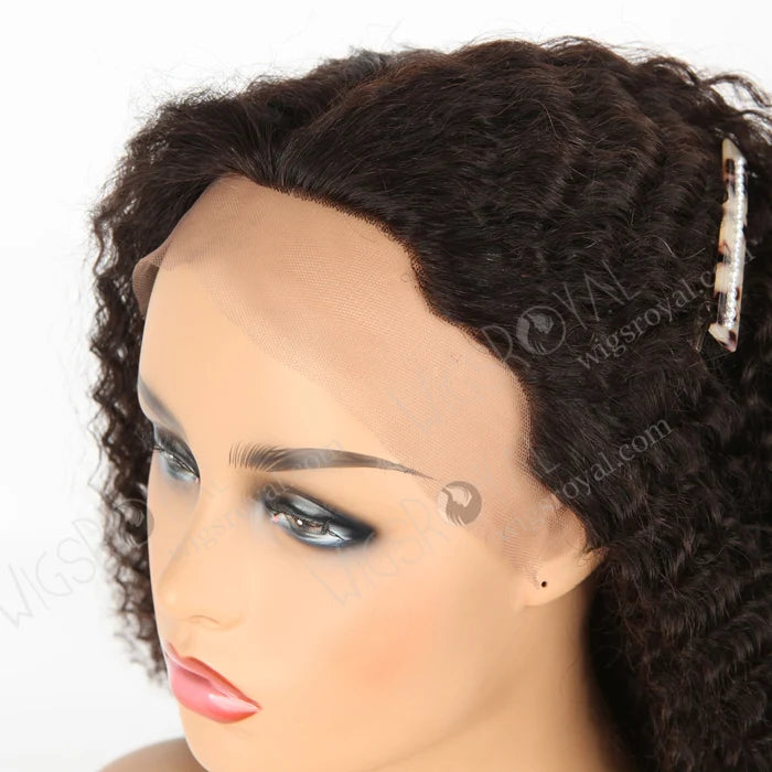 Top Quality Indian Remy Kinky Curl Natural Color Human Hair Wigs in the World