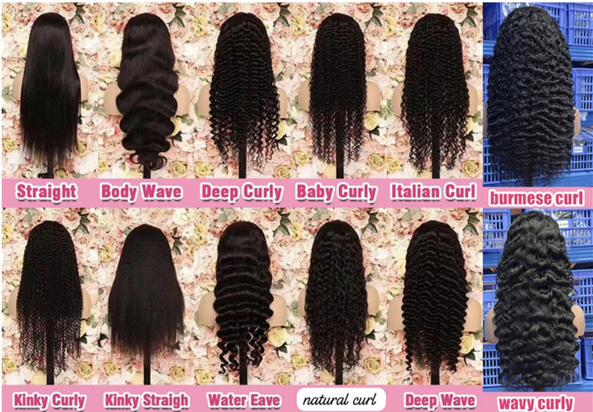Ready to Ship Premium Quality Natural Black Silky Raw Hair Cuticles Aligned HD Lace Indian Curly Wave Curl Wigs