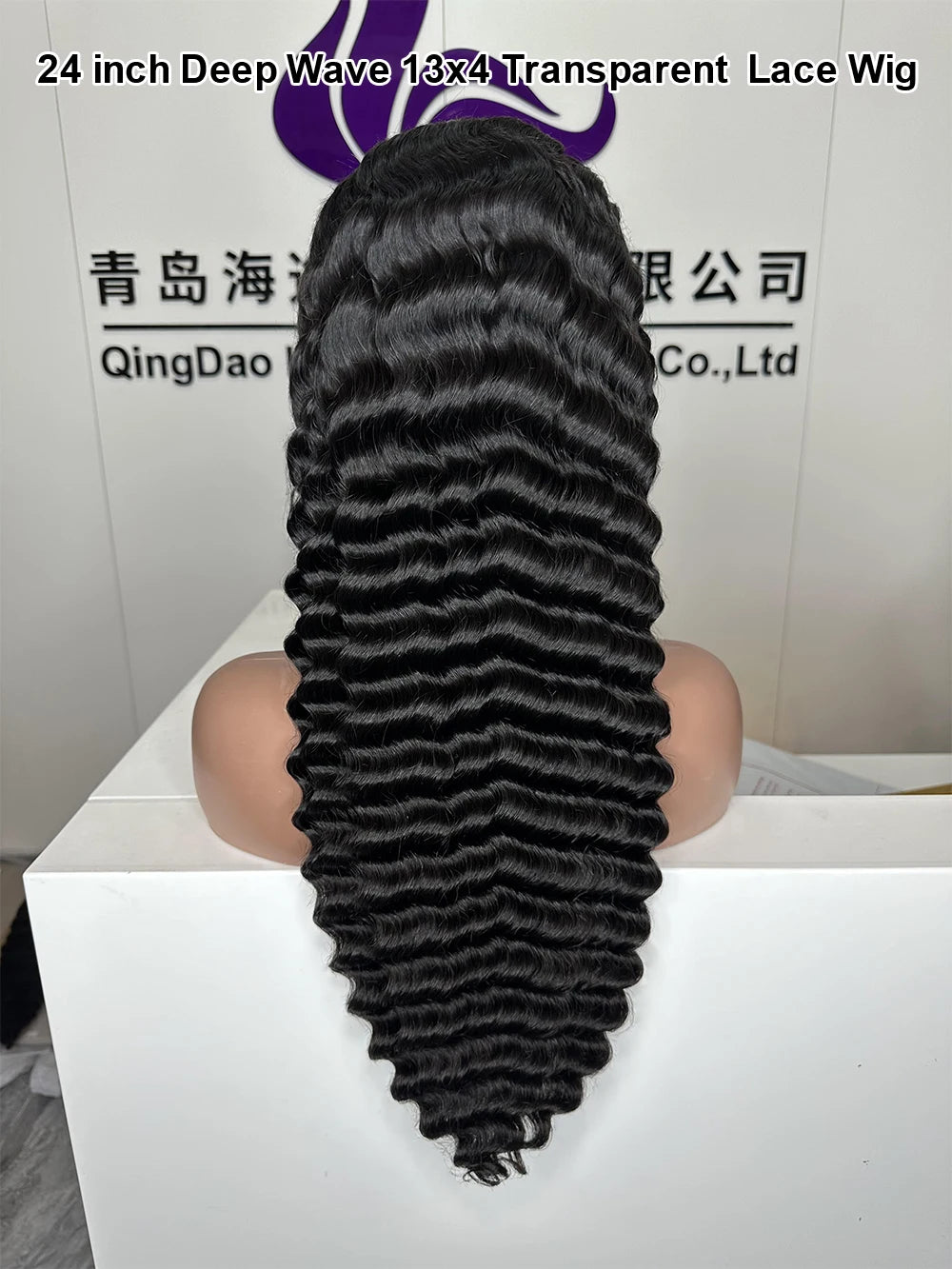 Top Sales Full Lace Frontal Wig Transparent Lace 13*4 Deep Wave Human Hair Wigs Ready to Ship Can by Bleached