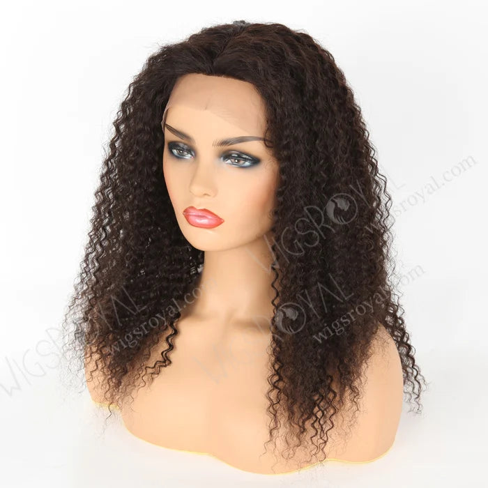 Top Quality Indian Remy Kinky Curl Natural Color Human Hair Wigs in the World