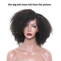 100% Real Human Hair Girls Short Hairstyle Afro Women Swiss Full Lace Wigs 180% Density Kinky Curly Wigs With Custom Package