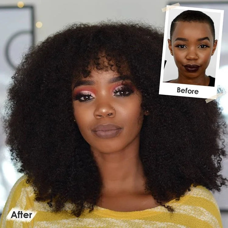 100% Real Human Hair Girls Short Hairstyle Afro Women Swiss Full Lace Wigs 180% Density Kinky Curly Wigs With Custom Package