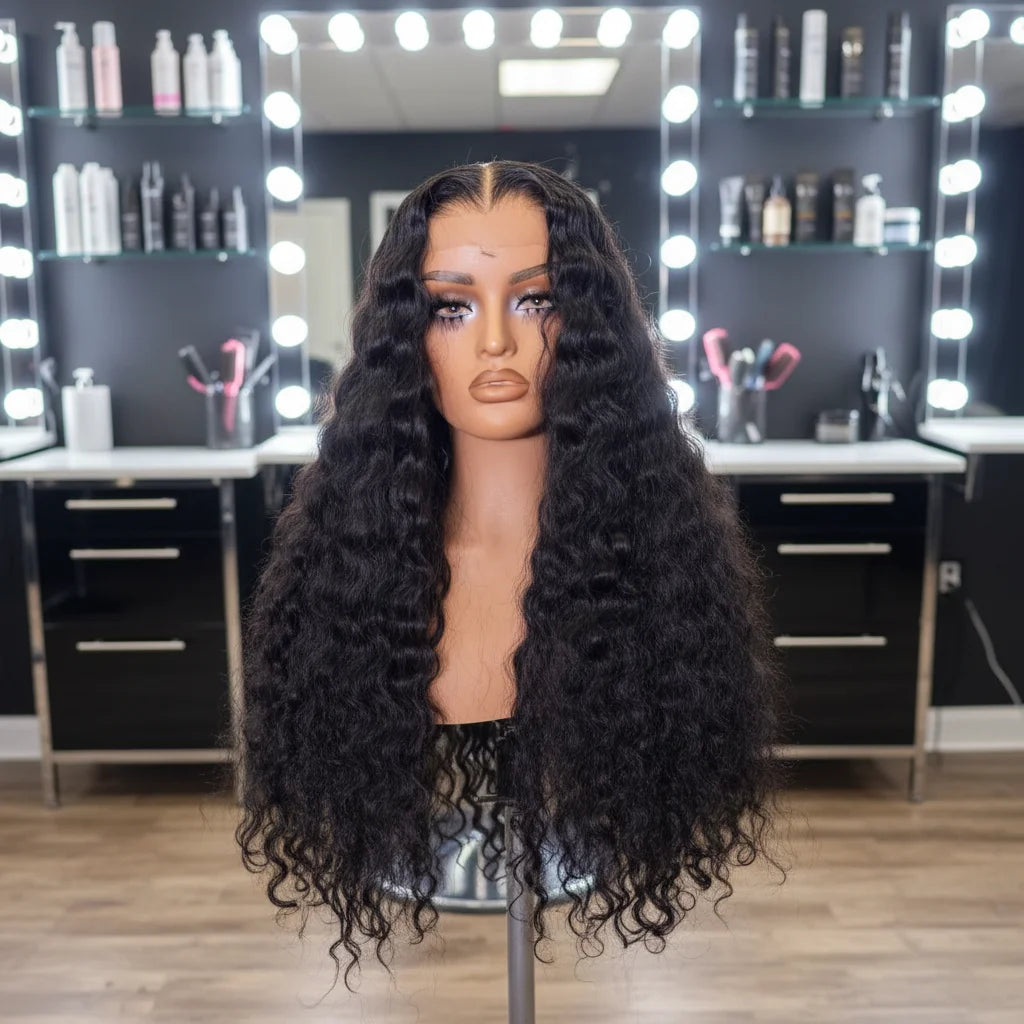 Wholesale Raw Vietnamese Lace Front Wigs Burmese Curly Human Hair Glueless HD Lace Frontal Wigs for Black Women
