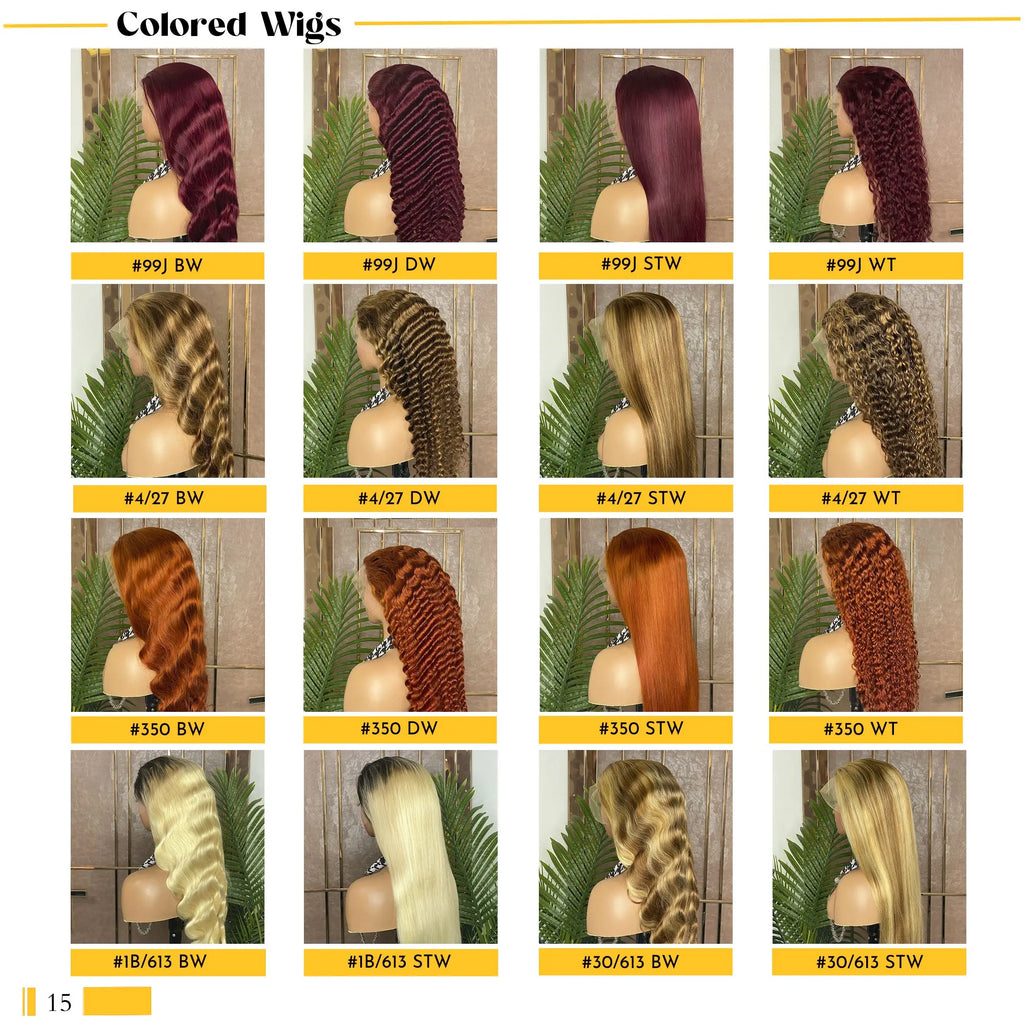 XBL Burgundy Colored Human Hair Lace Front Wig 99J 13x4 Red Wholesale Virgin Cuticle Aligned Remy Brazilian HD Lace Wigs