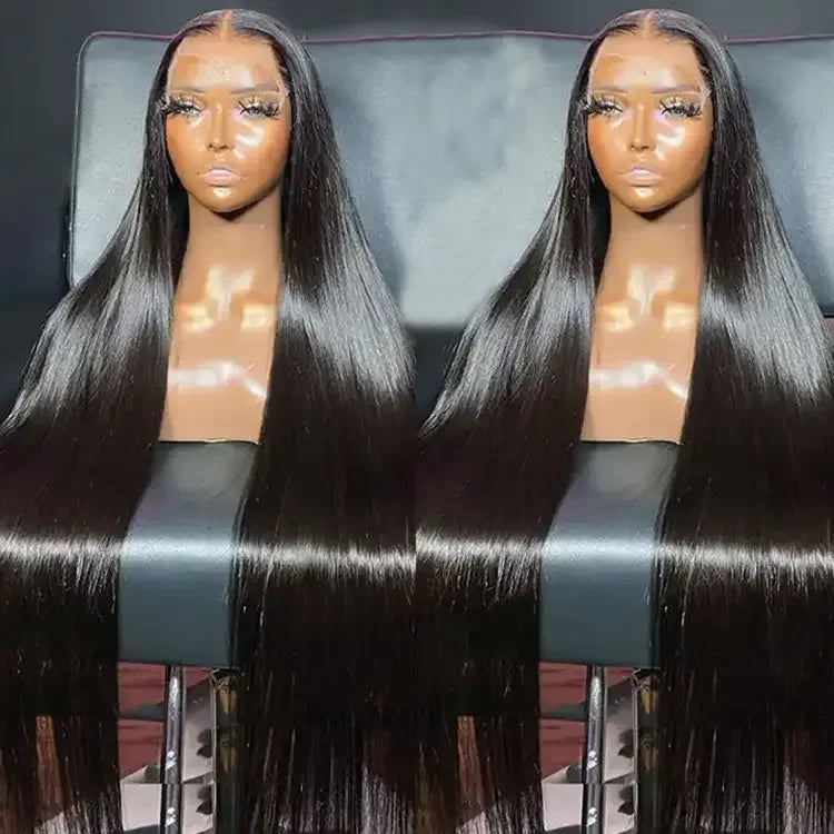 32 40 Inch Human Hair HD Lace Wig Straight Brazilian Virgin Hair Wigs Lace Front Human Hair Cheap Lace Frontal Wig Vendor