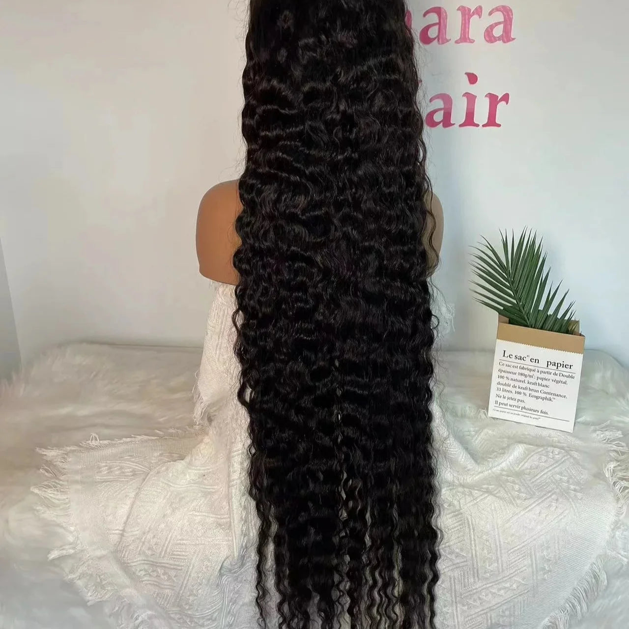 Amararen 13*6 Transparent Lace Amara Curly Wave Lace Frontal Wig Natural Color 100 Virgin Human Hair 40inch Lace Frontal Wigs