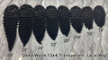 Top Sales Full Lace Frontal Wig Transparent Lace 13*4 Deep Wave Human Hair Wigs Ready to Ship Can by Bleached