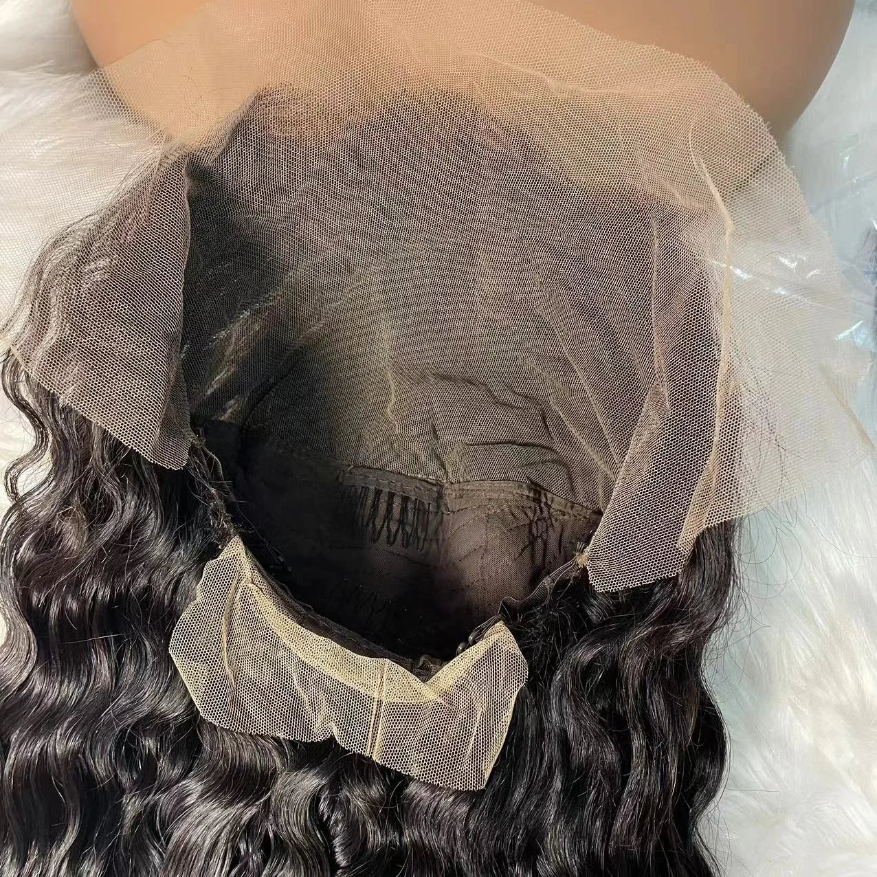Amararen 13*6 Transparent Lace Amara Curly Wave Lace Frontal Wig Natural Color 100 Virgin Human Hair 40inch Lace Frontal Wigs