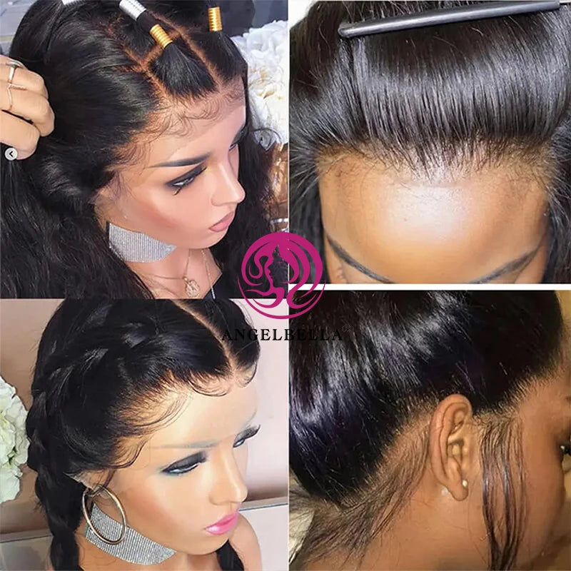 13x4 Raw Hair HD Lace Frontal Wigs ,Raw Vietnamese Hair Glueless Full Lace Front,Natural Pre Plucked 13x4 Wigs