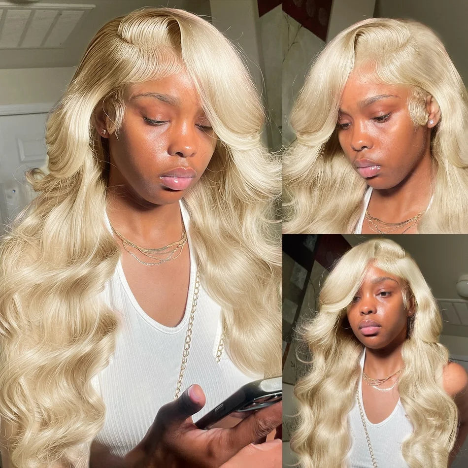Body Wave 613 Hd Lace Frontal Wig 13x6 Human Hair Wigs 13x4 Transparent Lace Honey Blonde Glueless Wigs For Women 250 Density