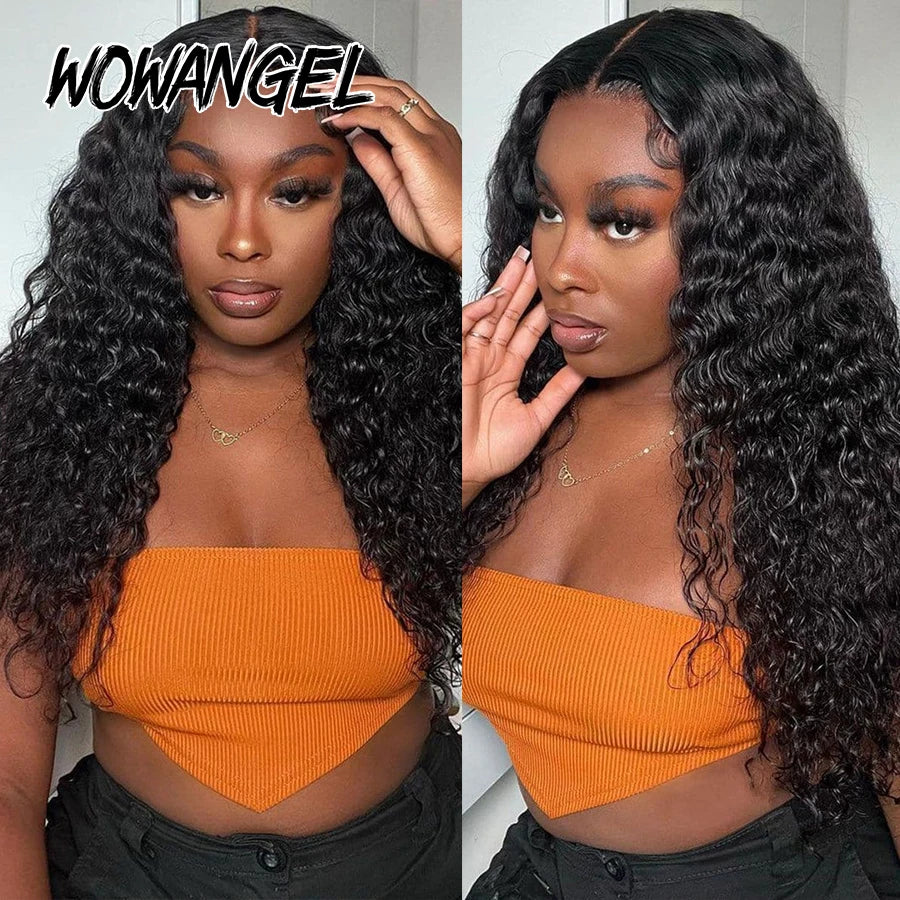 Invisi Drawstring 360 HD Lace Front Wigs Burmese Curly Glueless Full Frontal Wigs Human Hair Hidden Strap Wave Brazilian Hair