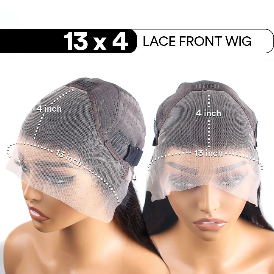Neddie 250 Density 13x6 HD Transparent Body Wave Lace Frontal Human Hair Wigs For Women Brazilian 13x4 Lace Front Wig 30 40 Inch