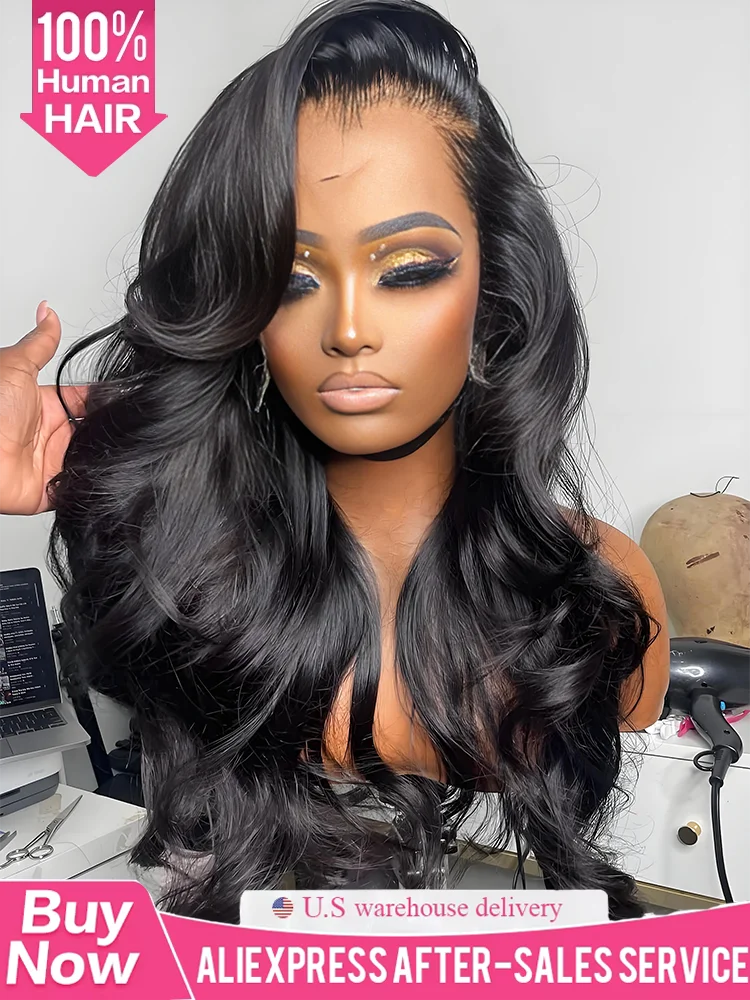 44 Inch Hd Body Wave Lace Front Wig Pre Plucked 13x4 13x6 Loose Wave Lace Frontal Wig Human Hair Wigs On Clearance Sale Lace Wig