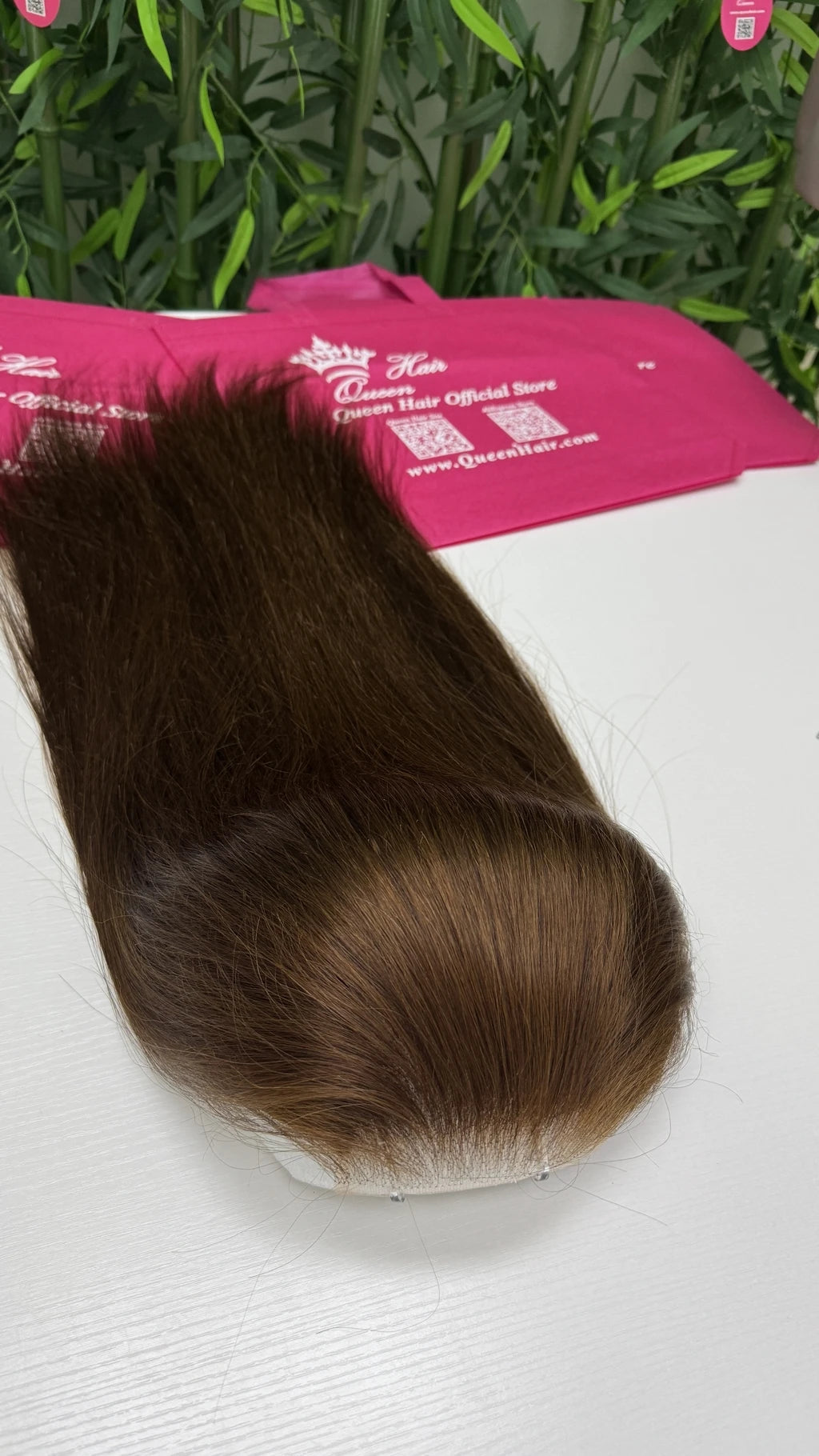 Queen Hair #4 Chocolate Brown Color Wig Real HD Lace Raw Human Hair 13x4 13x6 FULL Frontal 4x4 5x5 6x6 7x7 Closure Wig Straight