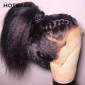 Full Lace Human Hair Wigs Kinky Straight 13x6 HD Lace Front Wigs For Women Brazilian Lace Frontal Wig Pre Plucked Lace Wig
