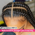 Real Full Lace Wig Human Hair for Women 250% Brazilian Bone Straight HD Full Lace Frontal Wig Ready To Wear Preplucked For Women