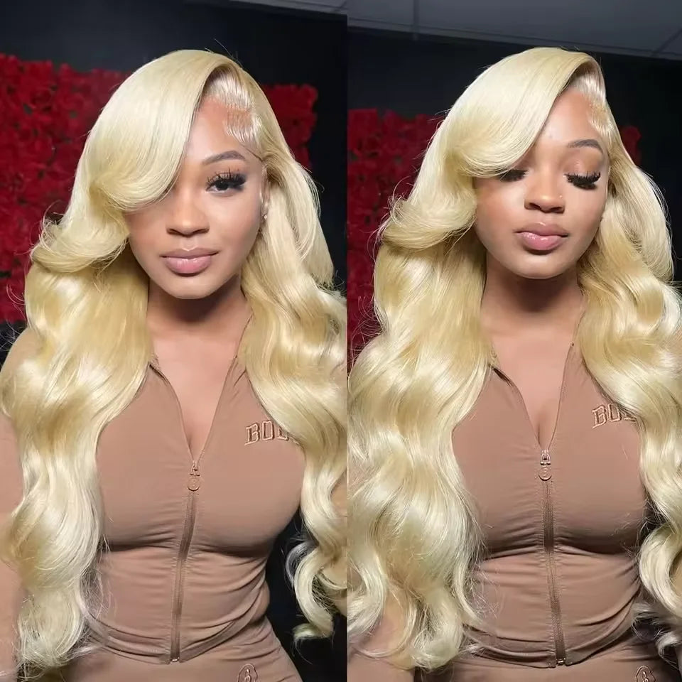 Body Wave 613 Hd Lace Frontal Wig 13x6 Human Hair Wigs 13x4 Transparent Lace Honey Blonde Glueless Wigs For Women 250 Density