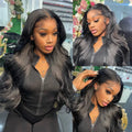 250 Density Body Wave Human Hair Wigs 13x6 HD Transparent Lace Front Wigs For Women Brazilian 13x4 360 Pre Plucked Lace Frontal