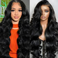13x6 Hd Body Wave Lace Front Human Hair Wigs 40 Inch 220 Density 13x4 Transparent Lace Wigs For Women Pre Plucked With Baby Hair