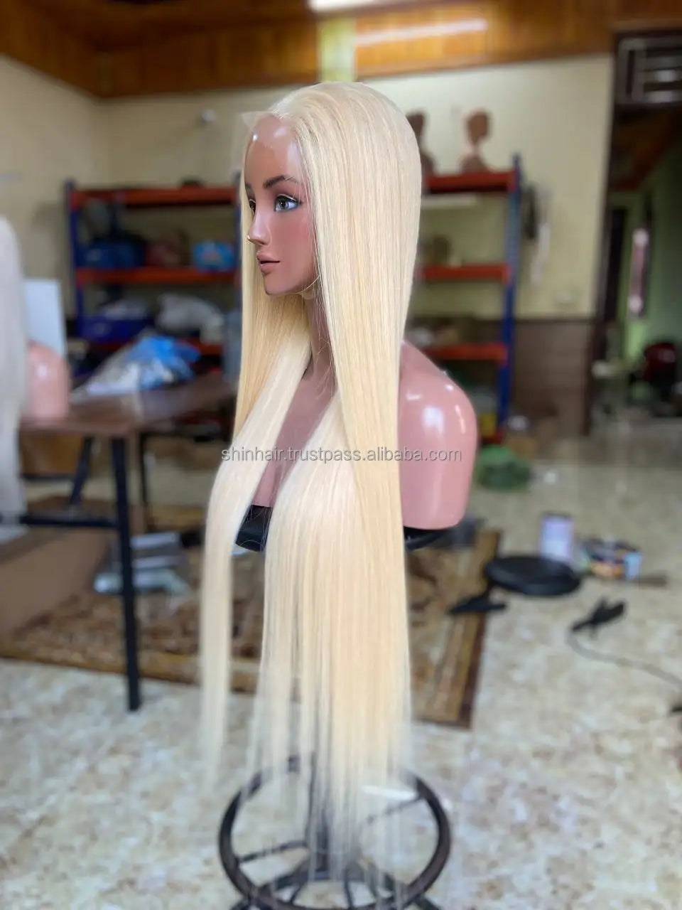 Human Hair Wigs 8-30 Inches Raw Bone Straight Vietnamese 100% Virgin Hair Wig Length Available in Blond Black Women