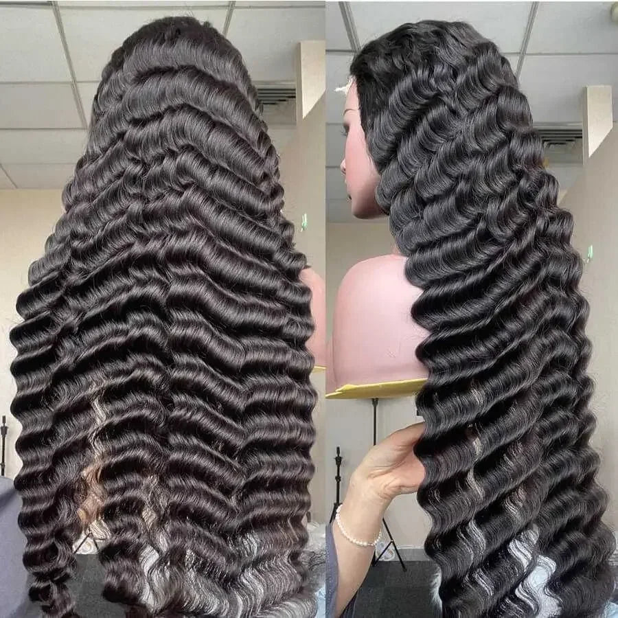 Loose Deep Wave Frontal Wig Human Hair 13x6 HD Lace Brazilian Curly Natural Wave 13x4 Lace Front Human Hair Wigs on Sale