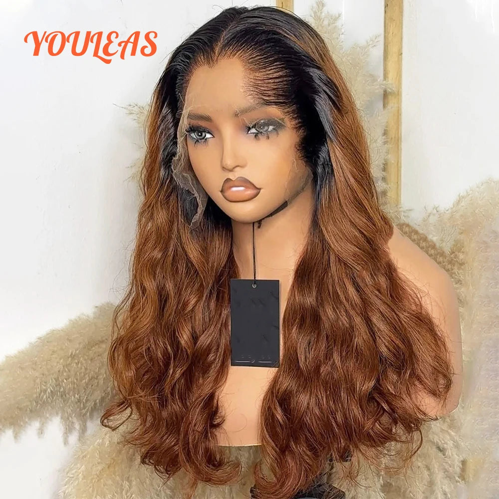 Lagos Hairline Ombre 1b30 Blonde Color Wig Human Hair Body Wave 13x4 Lace Frontal Human Hair Brazilian Hair