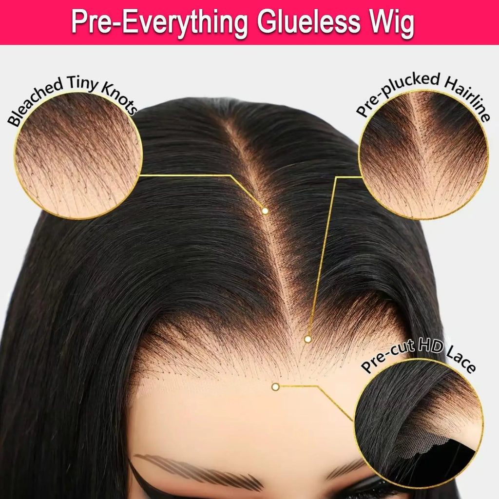 Raw Vietnamese Hair SDD 5x5 Bone Straight HD Lace Wigs Raw Human Hair Wig 200 Density Human Hair Wigs Super Double Drawn