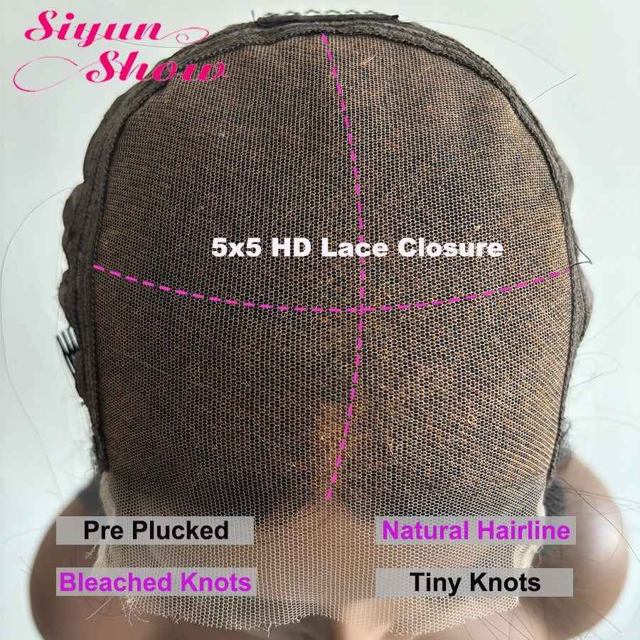 Vietnamese Double Drawn Body Wave Human Hair Wigs Pre Plucked 13X4 HD Lace Frontal Wig Bleached Knots 5X5 HD Lace Closure Wig