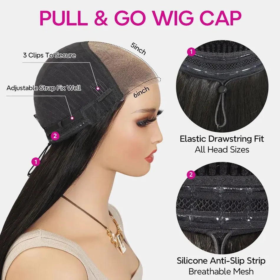 Tinashe Layered Cut Loose Body Wave 6×5 HD Lace Wig Double Drawn Pre Bleached Wear&Go Glueless Lace Closure Human Hair Wigs
