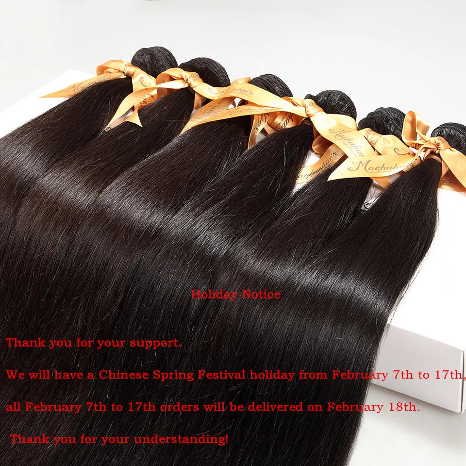 Brazilian Virgin Straight Human Hair 4 Bundles Natural Color 16-26 Inches Weaving Hair Extensions Free Shipping