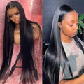 40 42 Inch 13x4 13x6 HD Transparent Bone Straight Lace Front Wigs 250 Density 360 Full Lace Brazilian Human Hair Wigs For Women