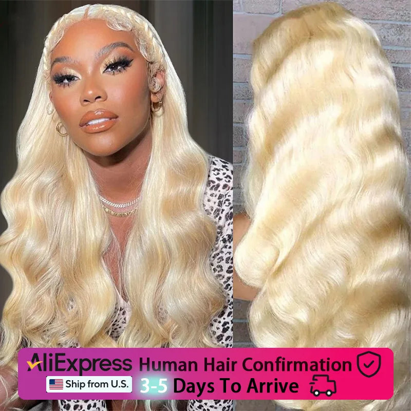 Body Wave 613 Hd Lace Frontal Wig 13x6 Human Hair Wigs 13x4 Transparent Lace Honey Blonde Glueless Wigs For Women 250 Density