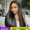 Raw Vietnamese Hair SDD 5x5 Bone Straight HD Lace Wigs Raw Human Hair Wig 200 Density Human Hair Wigs Super Double Drawn
