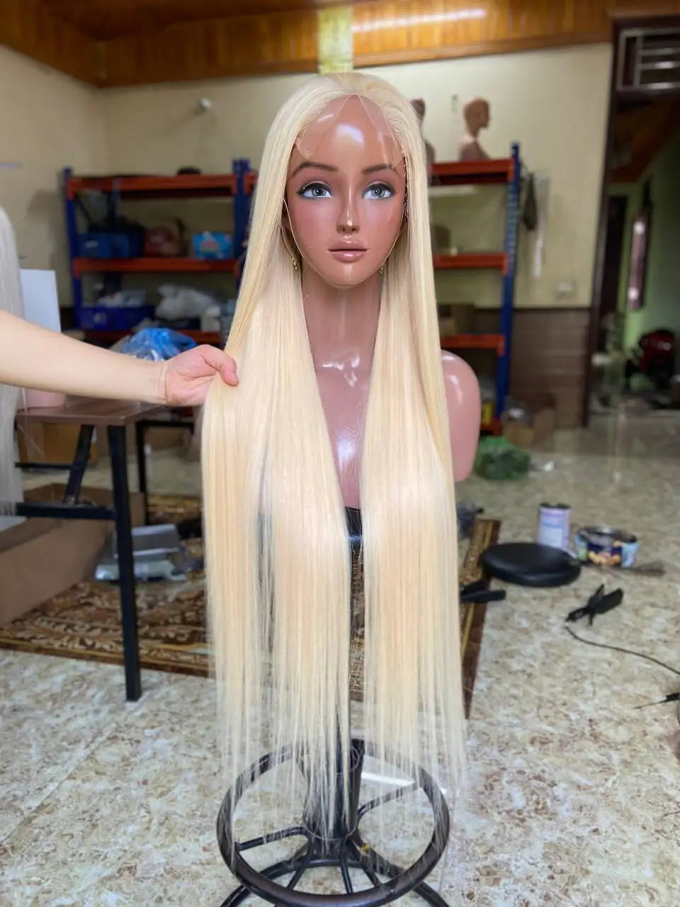 Human Hair Wigs 8-30 Inches Raw Bone Straight Vietnamese 100% Virgin Hair Wig Length Available in Blond Black Women
