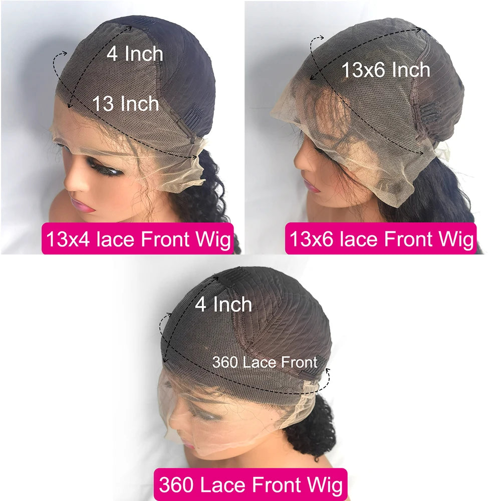 44 46 Inch Lace Front Wig Brazilian 360 13x4 Lace Frontal Wig For Black Women 13x6 Hd Straight Lace Front Human Hair Wigs