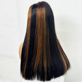 5x5 Transparent Lace Glueless Human Hair Wig 300% Density 24inch Double Drawn Bone Straight 100% Human Hair Wig for Black Women