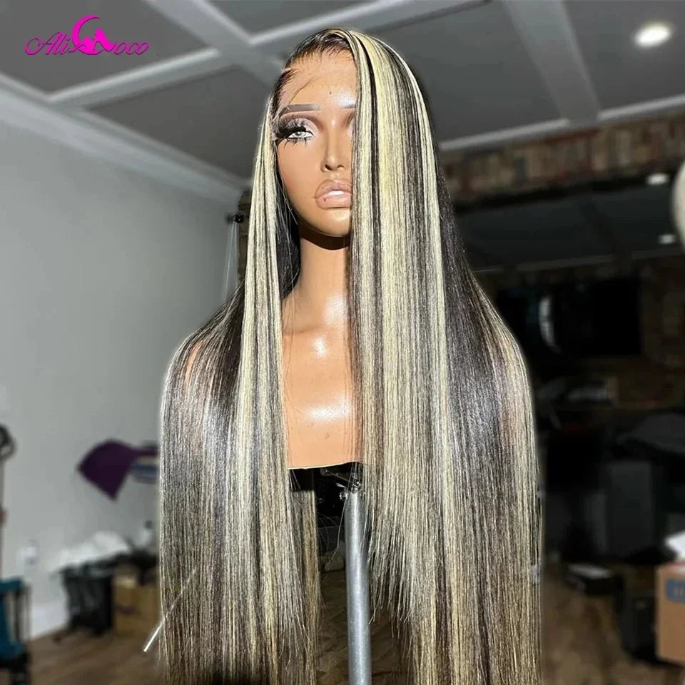 13x6 Lace Front Wigs Human Hair Straight Glueless Wigs Human Hair Pre Plucked 180 Density Drawstring Wig Human Hair For Women