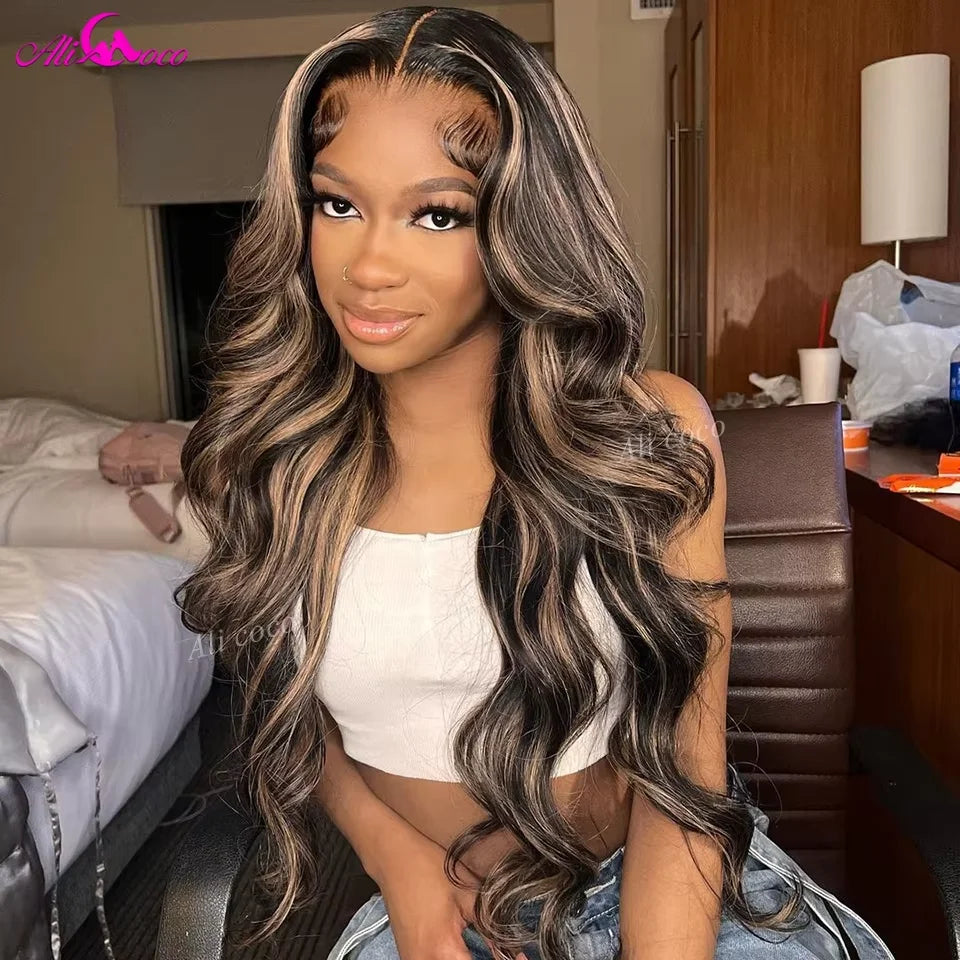 13x6 Body Wave Lace Front Wigs Human Hair Pre Plucked 180 Density Drawstring Wig Human Hair Glueless Human Hair Wigs For Women