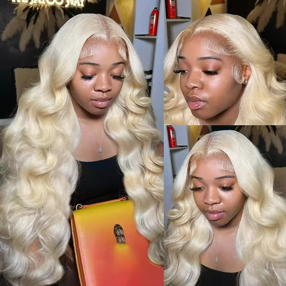 Body Wave 613 Hd Lace Frontal Wig 13x6 Human Hair Wigs 13x4 Transparent Lace Honey Blonde Glueless Wigs For Women 250 Density