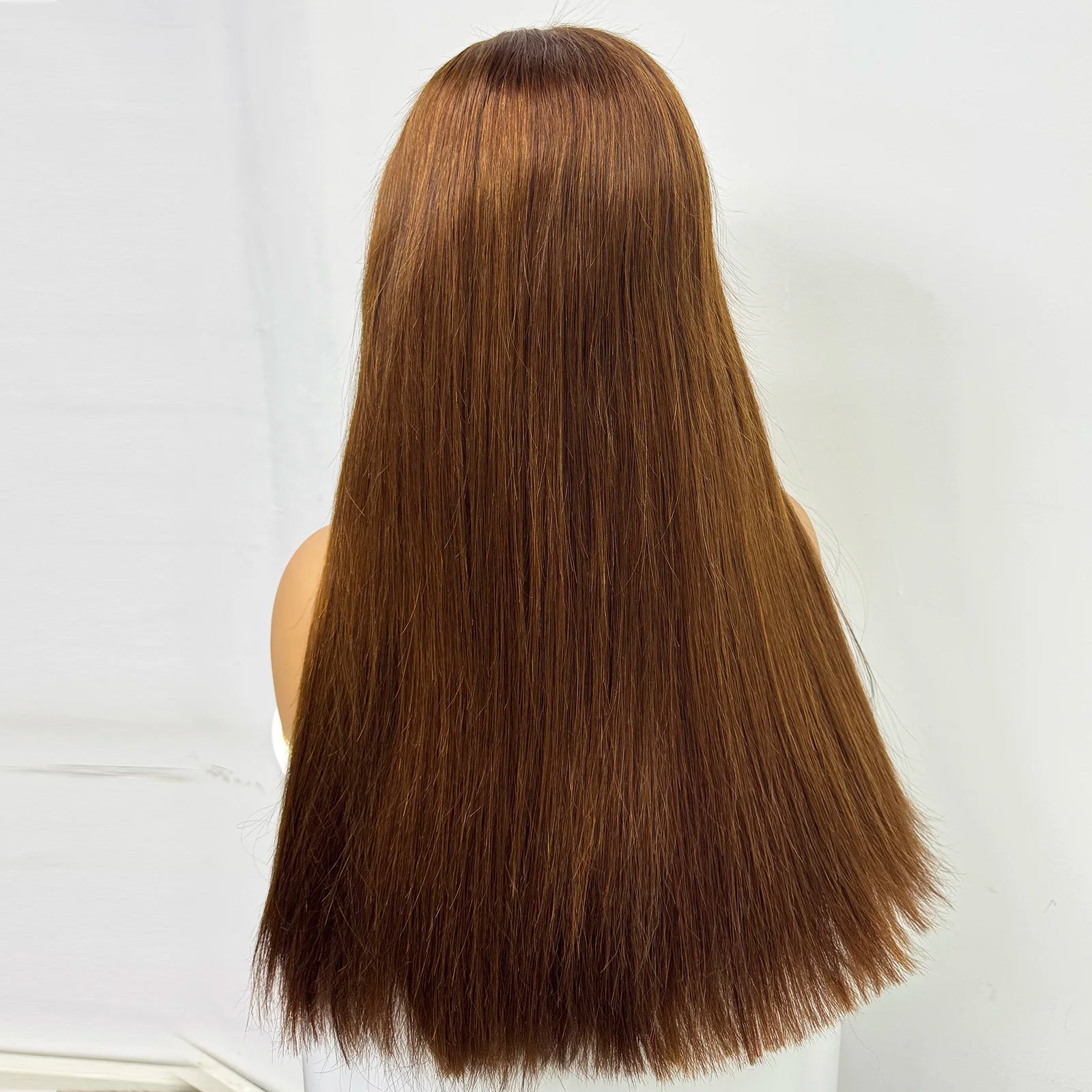 5x5 Transparent Lace Glueless Human Hair Wig 300% Density 24inch Double Drawn Bone Straight 100% Human Hair Wig for Black Women