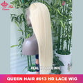 Real HD Lace 613 Blonde 13x6 13x4 Lace Full Frontal HD 5x5 Closure Wig Invisible Melt Skin Lace 100% Human Hair Wigs Queen Hair